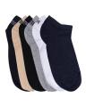 05 Pair Loafer ankle Socks for Men multicolour. 