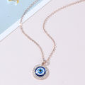 1PC Turkish Crystal Evil Eyes Pendant Necklace For Womens Jewelry Gold Necklaces NOVO.
