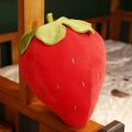 Strawberry Plush Toy Soft Fruit Shaped Pillow for Home Decor Kids Toy. 