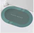Super Absorbent Bath Mat with Non-Slip Bottom - Easy to Clean Bathroom Rugs (Green Colour).