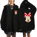 Y2k 90s Minnie Zipper Sweatshirts Mickey Mouse Disney Hoodies Harajuku Women Jacket Clothes Cartoon Streetwear Unisex KEEMEEUYZO. 