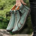 YEWNUW Men's Ankle Boots All Seasons Classic Casual Leather Shoes, Men's Shoes, Driving Loafers, New BunnyGarden. 
