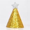 Gold Star Birthday Glitter Caps 1st Birthday Hat Newborn Baby Birthday Headband 1 2 3 Year Birthday Party Decoration.