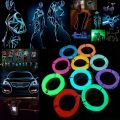 10m/5m/3m/1m 3v 5v Usb 12v Neon Glow El Wire Rope With Adapter Flexible Led Strip For Car Party Dance Atmosphere Decor.