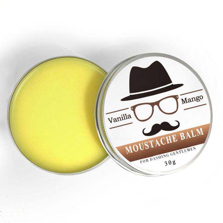 30G Gift Natural Beard Oil Conditioner Balm for Beard Growth and Organic Moustache Wax for Beard Styling