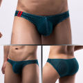 Sunnyheart Men Low Waist Briefs Low-rise See-through Hollow Out Lifting U-convex Men Briefs Men Low-rise Briefs. 