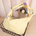 Large Capacity Waffle Crossbody Bag Simple Nylon Underarm Bag INS Korean Style Single Shoulder Bag College Style 1Pcs. 