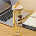 700ml Plastic Water Bottle with Straws Large Capacity Portable Tea Fruit Cup Mug Fitness Sport Outdoor Travel Drinking Bottles.
