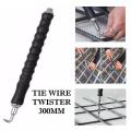 Rebar Tie Wire Twister Automatic Concrete Metal Wire Twisting Fence Pull Tie Tool Reinforced Curved And Straight Hook Hand Tool. 