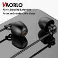 VAORLO ASMR Sleeping Earphone Hifi Noise Isolating Headphones Sleep Earbuds Soft Silicone Headset TPE Wire No Ear Pressure Earbuds With Mic. 