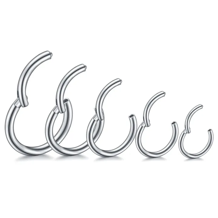 1/10PCS%20Surgical%20Steel%206-16mm%20Nose%20Ring%20Hinged%20Clicker%20Segment%20Nose%20Rings%20Helix%20Cartilage%20Septum%20Hoop%20Earrings%20Piercing%20Jewelry%20-%20Image%205