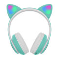 Cat STN-28 Wireless Headphones For Girls LED Glowing Light Sports and Gaming Headphones, Support Mic AUX IN TF Card Cat Ear Bluetooth Earphone STN 28. 