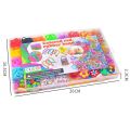 Creative Colorful Loom Bands Set Rainbow Bracelet Making Kit DIY Rubber Band Woven Bracelets Craft Toys For Girls Birthday Gifts. 