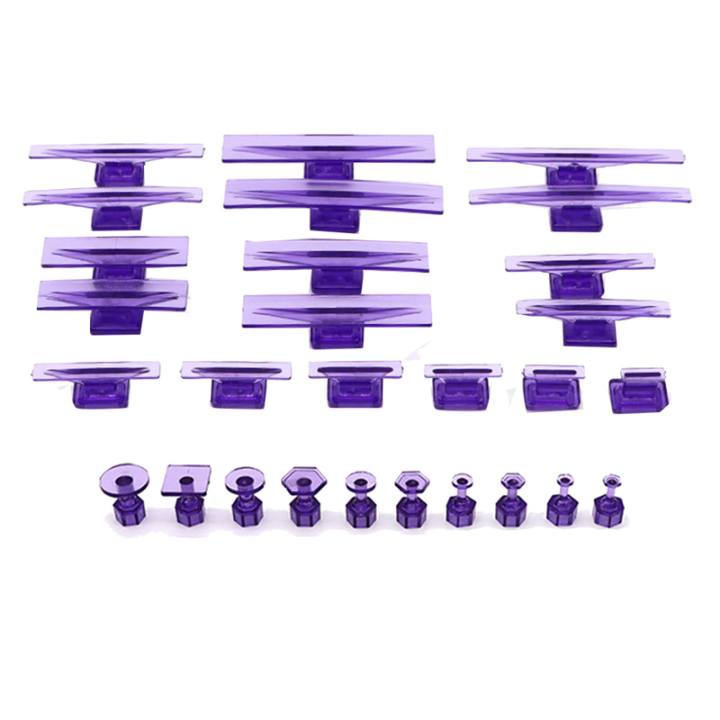 28Pc Glue Tabs Dent Lifter Tools Adjustable Handle Puller Paintless Dent Pit for Car Body Auto Paintless Dent Repair Kit