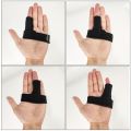 New Cloth Metal Finger Splint Brace Adjustable Black Blue Fracture Fix Pain Relief Wrist Support. 