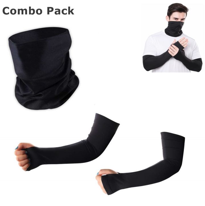 Fashionable%20Black%20Solid%20Bandana%20&%20Hand%20Gloves%20For%20Man%20-%20Image%205