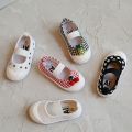 TaoziBaby Girls Square Mouth Polka Dot Canvas Shoes Baby Toddler Shoes Toddler Girl Shoes Kids Fashion. 