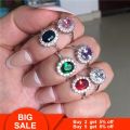 Princess Diana Ring Engagement Real 925 Sterling silver Birthstone AAAA cz Royal Wedding Band Rings For Women Bridal Accessories. 