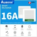 Aubess Tuya ZigBee 3.0 Mini 16A Smart Switch Supports 1/2 Way Control Work With Ewelink SmartThings Hub Voice Control Alexa Google Home. 