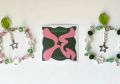 TXT TEMPTATION inspired beaded bracelet | KPOP jewelry | moa gift | handmade beaded bracelet | pink and green jewelry. 