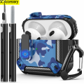 Uonevic 3 2021ple AiAirPods 3rd Gen New Case Case with Cleaning Kit Carbon Hot Selling Fiber Switch Headphone Case for AprPods Charging Case.