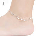Fashionable Star Silver Plated Alloy Anklets for Girls Simple Fashion - Payel Nupur for Women New Collection - Anklet for Girls Stylish.