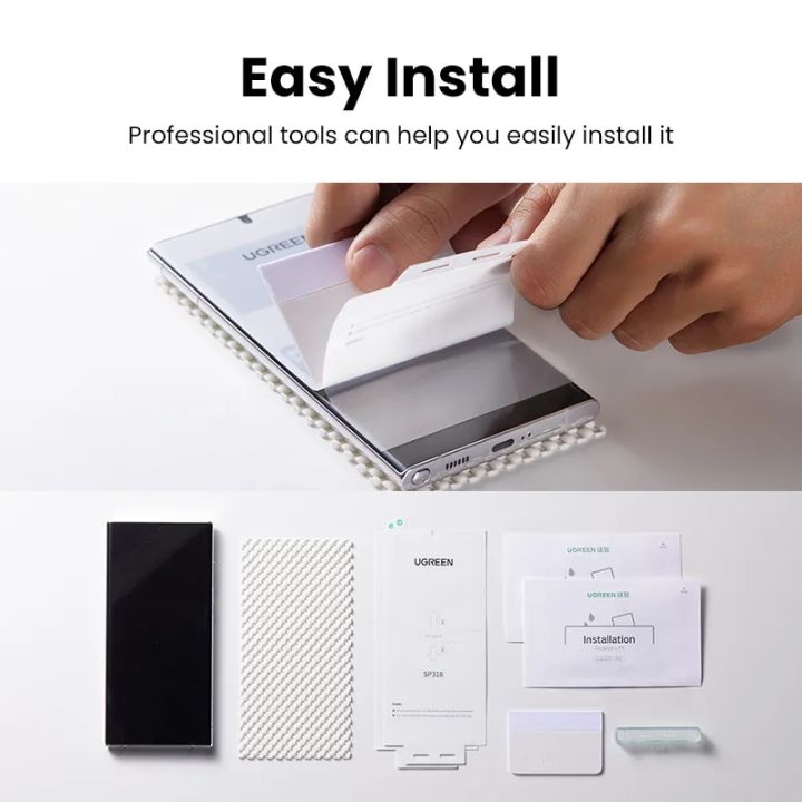 UGREEN%202PCS%20Screen%20Protector%20For%20Samsung%20Galaxy%20S23%20S22%20Ultra%20Full%20Cover%20Hydrogel%20Film%20Protective%20Phone%20Screen%20Protectors%20-%20Image%206