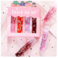 Dragon Ranee 4 Pcs Fruit Lip Oil Set Lip Gloss Crystal Jelly Liquid Lipstick Set. 