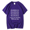 XIN YI Men's high quality 100% cotton cool programmer men T shirt funny 010101 men T shirt o-neck code men t-shirt tee shirts.