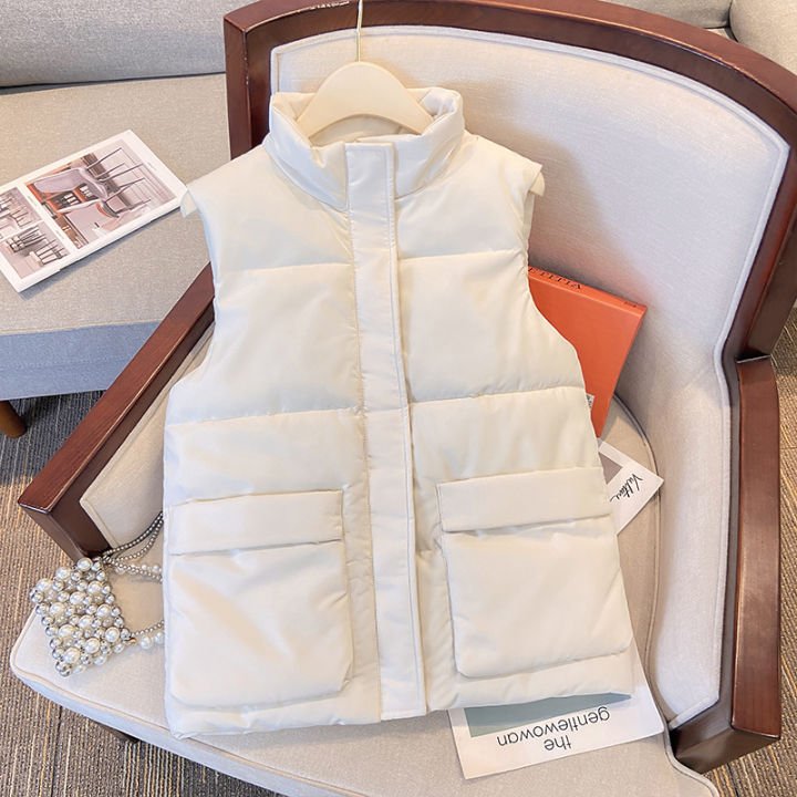 Abc202FatmmLarge%20Size%20Autumn%20and%20Winter%20New%20Cotton%20Clothing%20Vest%20Female%20All-Matching%20Short%20Waistcoat%20Outerwear%20Sleeveless%20Waistcoat%20Outerwear%20-%20Image%202