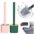 New Silicone Toilet Cleaning Brush And Holder Set.
