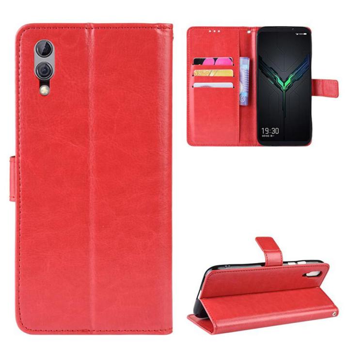 For Xiaomi Black Shark 2 Vintage Leather Magnetic Buckle Flip Cover Case