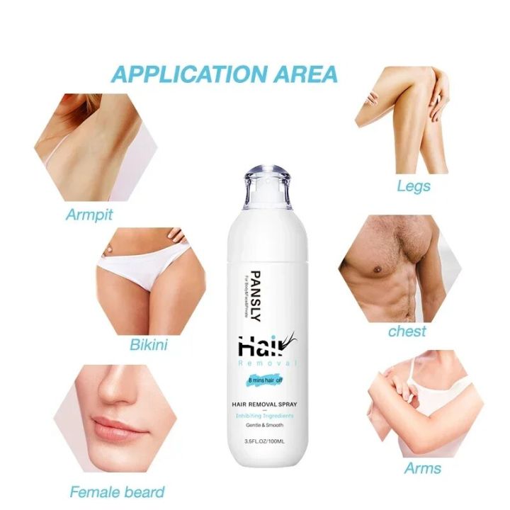 PANSLY%20Hair%20Removal%20Spray%20For%20Women%202%20in%201%20Intimate/Private%20Hair%20Removal%20Spray%20for%20Women%20Pubic%20Bikini%20Area%20Painless%20Depilatory%20-%20Image%203
