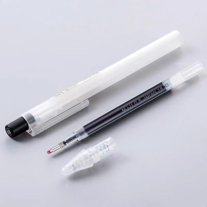 RHS%20Online%20MUJI%200.5mm%20Press%20Gel%20Pen%20Student%20Exam%20Office%20Pens%20Diary%20Journal%20Pressing%20Pens%20Black%20Blue%20Ink%20-%20Image%203