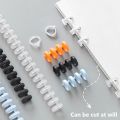 Spiral Binding Clips Notebook Supplies Album Binder A4 Notebook Binding Clips Loose-leaf Paper Book 30 Holes Circles Ring Scrapbook Binder. 