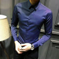 S-5XL Men formal business shirt Black white long sleeve shirt Long sleeve shirt men Fashion clothes.
