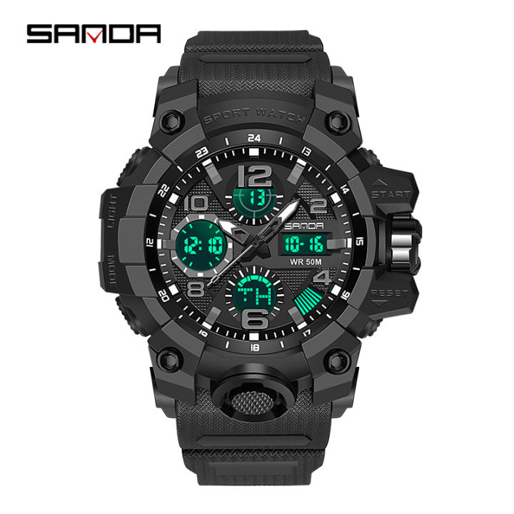 %E3%80%902025%20NEW%E3%80%91%20SANDA%20New%20Men's%20Casual%20Watch%20Sports%20Waterproof%20Watch%20Fashion%20Luminous%20Luxury%20LED%20Outdoor%20Analog%20Multi-function%20Men's%20Watch%20-%20Image%203