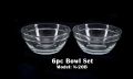 6Pcs Glass Bowl Set Nasir N-20B.