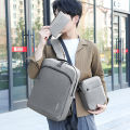 Men's Backpack, Multi-Purpose Portable Student Laptop Bag, Business USB, Simple Fashion Casual Backpack Three-Piece Set.