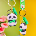 Cute Cartoon Panda Keychain Silicone Animal Doll Pendant Keyring Bag Charms Cherry Super Store. 