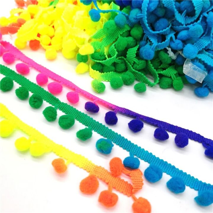 2%20yards%20Pom%20Pom%20Lace%20Trim%20Ball%20Ribbon%20MINI%20Pearl%20Pompom%20Fringe%20Ribbon%20Sewing%20Lace%20Kintted%20Fabric%20Handmade%20DIY%20Craft%20Accessories%20-%20Image%204