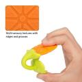 1pcs Multicolor Fruit Shaped Silicone Baby Teether Non-toxic Safety Soft Teether for Baby Teething Relief Toddlers Baby Teething Toy Gift. 
