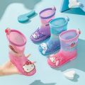 Sanrio My Melody Rain Boots Children Comfortable Shoes Anime Figure Kuromi Water Shoes Light Kids Kawaii Cartoon New Style Cute. 