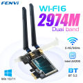 WI-FI 6 Intel AX200 3000Mbps Wireless PCIe Adapter Desktop Dual Band 2.4G/5Ghz For Bluetooth 5.2 AX200NGW 802.11AX MU-MIMO. 