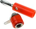1Pair- MALE FEMALE Banana PLUG SOCKET 4mm Lantern Head RED & BLACK Plug Socket Screw Terminal Cables Connector 4mm Male Female Banana Socket Jack.