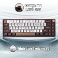 FEKER IK65 Mechanical Keyboard RGB 3 Modes Wireless Support Via 65% 4000mah PBT keycaps Bluetooth 2.4G Gasket Knob Faker ik65. 