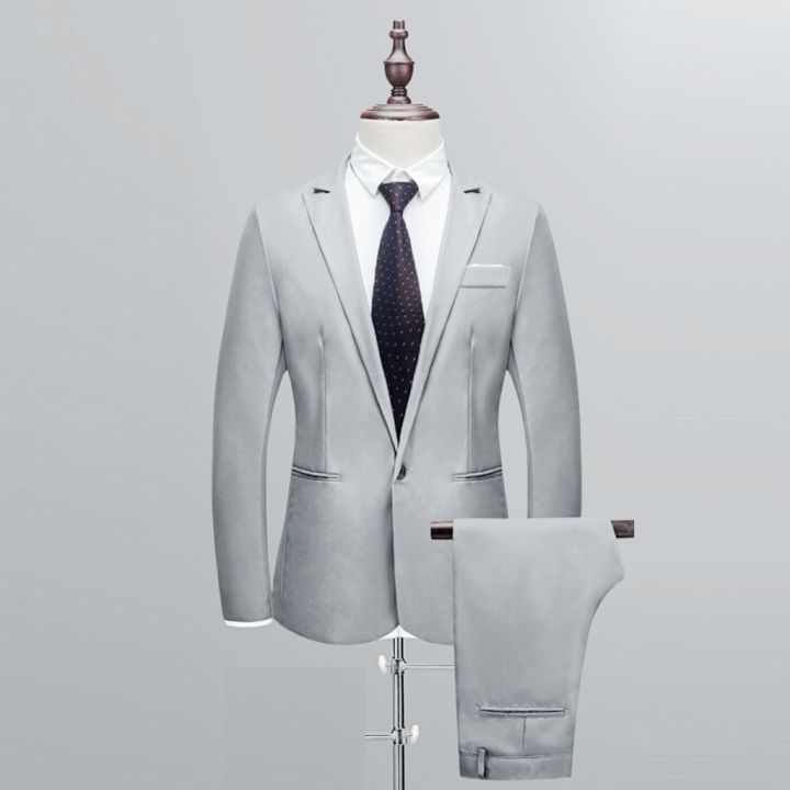New%20design%20Men's%20Suits%20Slim%20Button%20Suit%20Pure%20Color%20Dress%20Host%20Show%20Jacket%20Coat%20Pant%20Formal%20Blazer%20Suit%20Homme%202021%20-%20Image%203