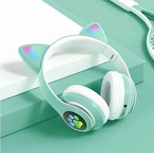 STN28%20LED%20Cat%20Ear%20Headset%20Noise%20Cancelling%20Headphones%20Bluetooth%205.0%20Colorful%20Kids%20Headset%20Support%20TF%20Card%203.5mm%20Plug%20with%20Mic%20-%20Image%209