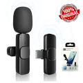 100% original K8 Mic True Wireless Microphone With Noise Cancellation Reduction 20 Meter Long Range Portable Audio Video Recording For Type C Lightning_Port Live Game Video Shooting. 