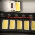 【Alizeker Mall】200pcs FOR SAMSUNG High Power 5630 LED PLCC-4 Backlit Super Diode SMD 5630 LCD 0.5W 3V White TV Backlight. 